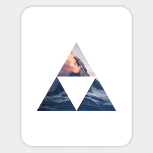 Geometric Mountain Artwork Sticker